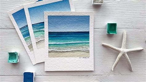 How to Paint a Watercolor Beach