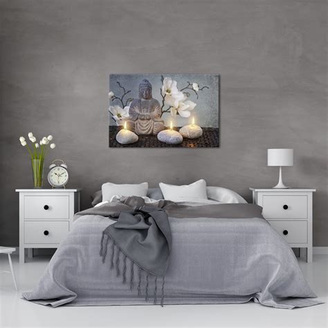 Buddha Braun Zen Orient Vlies Leinwand Bilder Wandbilder Xxl Wohnzimmer