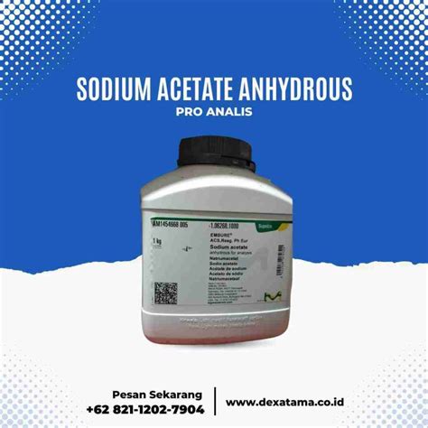 Jual Sodium Acetate Anhydrous Merck Dexatama Co Id