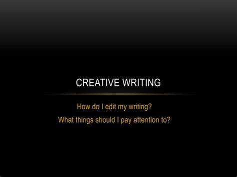 Ppt Creative Writing Powerpoint Presentation Free Download Id2528723