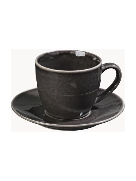 Tazza Caff E Piattino Fatti A Mano Nordic Coal Westwing