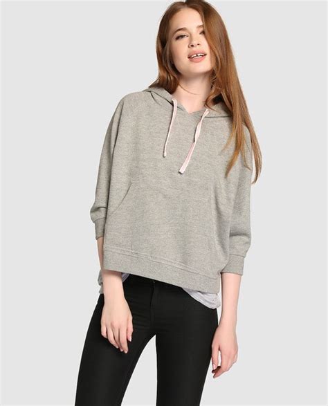 Sudadera De Mujer Green Coast Tipo Poncho Con Capucha Moda El Corte