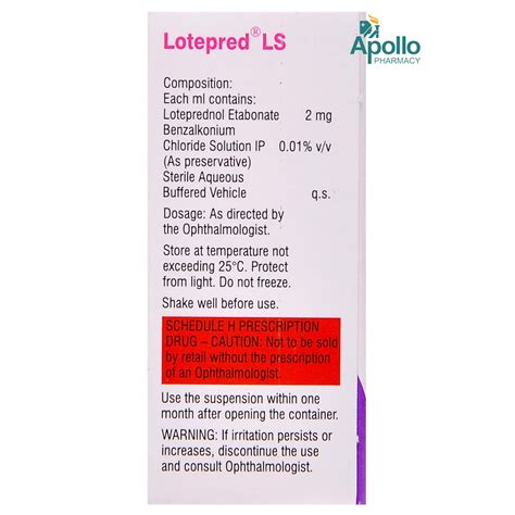 Lotepred LS Eye Drops 5 Ml Price Uses Side Effects Composition