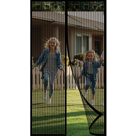 Magnetic Screen Door,Heavy Duty Door Screen Magnetic Closure Keep Bugs