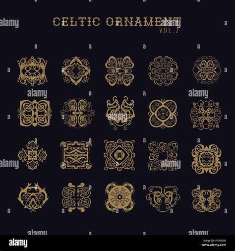 Celtic Ornament Collection Set Stock Vector Image And Art Alamy