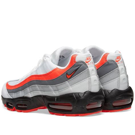 Nike Air Max 95 Essential White Crimson Black And Grey End Us