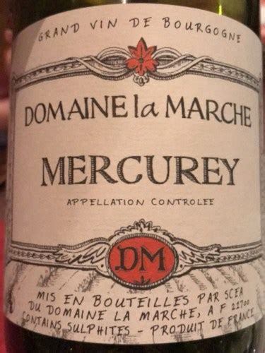 Domaine La Marche Mercurey Rouge Vivino France