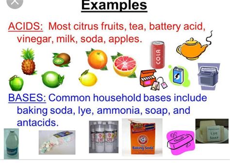 Examples Of Household Acids And Bases at Georgia Pennington blog