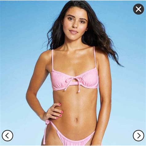 Juniors Shirred Underwire Bikini Top Xhilaration S E Ebay