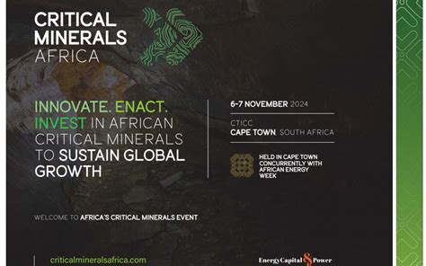 Critical Minerals Summit To Spotlight Africas PGM Supplies Prospects