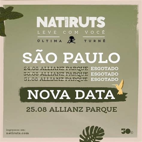 Natiruts vende 150 000 ingressos em São Paulo e anuncia quarta data no