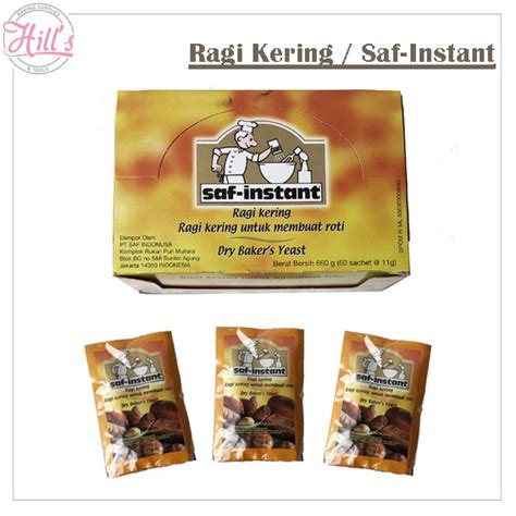 Jual RAGI KERING SAF INSTANT SACHET 11 GR 4 X 11GR INSTAN DRY YEAST