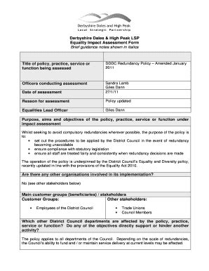 Fillable Online Derbyshire Dales High Peak LSP Fax Email Print