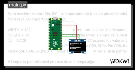 USO DE DISPLAY OLED 0 96 I RASPBERRY PI PICO Wokwi ESP32 STM32