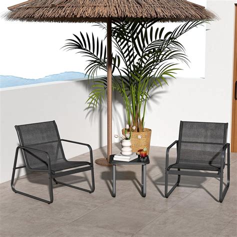 3 Piece Patio Garden Furniture Set