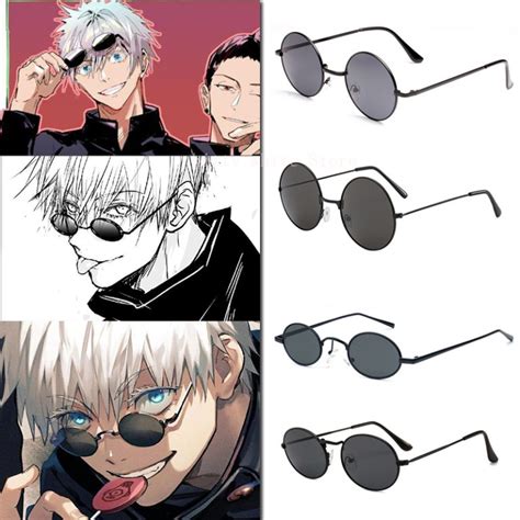 Gojo Satoru Cosplay Glasses Eyewear Jujutsu Kaisen Black Costume Accessories Anime Props