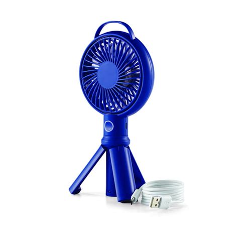 Mainstays 4 Inch Mini Usb Rechargeable Portable Handheld Fan In Blue