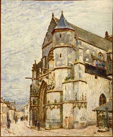 Kirche In Moret Nach Dem Regen 1894 Von Alfred Sisley