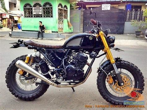 Kumpulan Foto Modifikasi Yamaha Scorpio Menjadi Scrambler Atau Japstyle