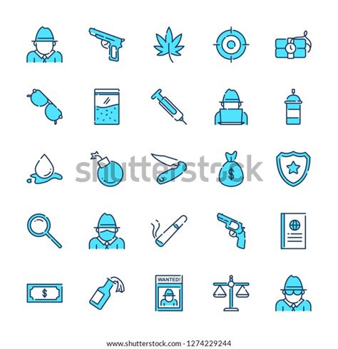 Mafia Icons Pack Isolated Mafia Symbols Stock Vector (Royalty Free) 1274229244 | Shutterstock