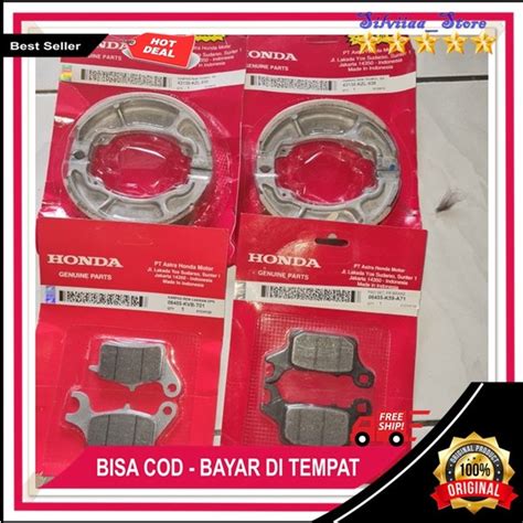 Jual Kampas Rem Depan Belakang Vario 150 New Original Dispad Depan