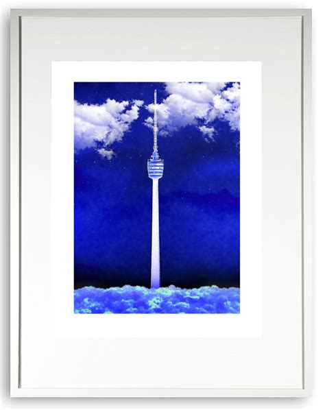 Bovistra Galerie Stuttgart Fernsehturm Blue X Ralf Wehrle