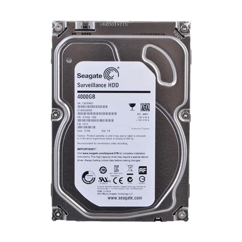 Seagate Skyhawk 4TB 3.5 Inch SATA 5900RPM Surveillance HDD