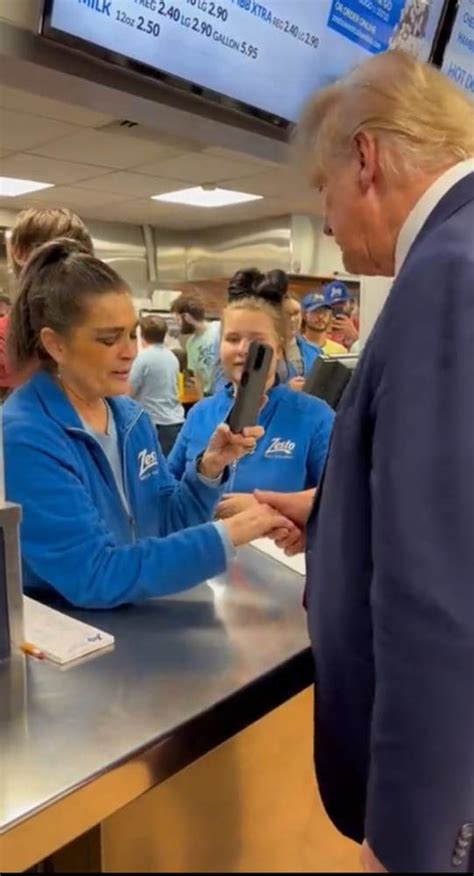 Worker Holds Trumps Hand And Prays For Him In Visit To Columbia South