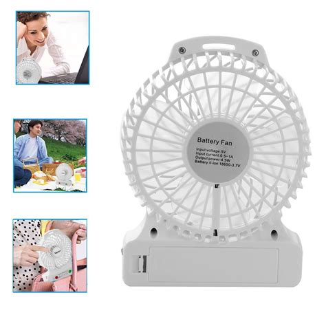 Topwell Inch Mini Usb Speeds Rechargeable Portable Table Fan