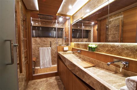 Electra superyacht - Master cabins bathroom — Yacht Charter ...