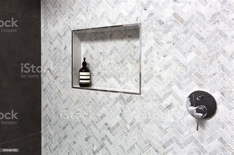 Transform Your Bathroom With Gray Herringbone Tile Discover The