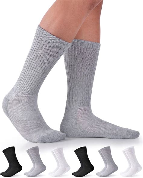 Pembrook Pairs Diabetic Socks For Men And Women Non Binding Socks