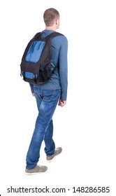 Man With Backpack Back View Images Stock Photos Vectors