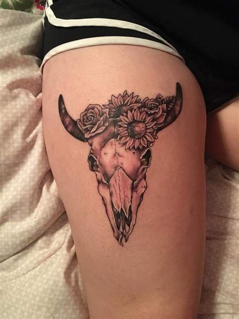 Pin By Jackie Sisler On Tattoos Cowgirl Tattoos Cow Skull Tattoos