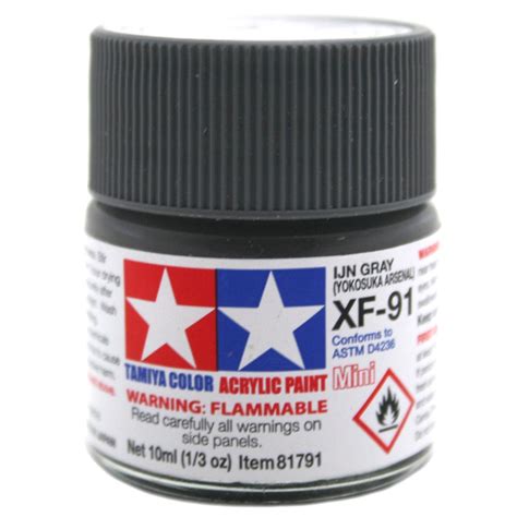 Tamiya Color XF Acrylic Paint 10ml XF 91 IJN Gray