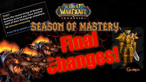 Classic Wow Season Of Mastery Finale Neuigkeiten Youtube