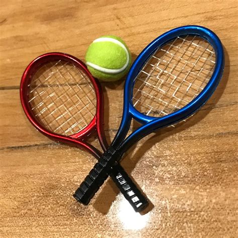 16 Scale Tennis Racket Ball Sports School Dollhouse Etsy