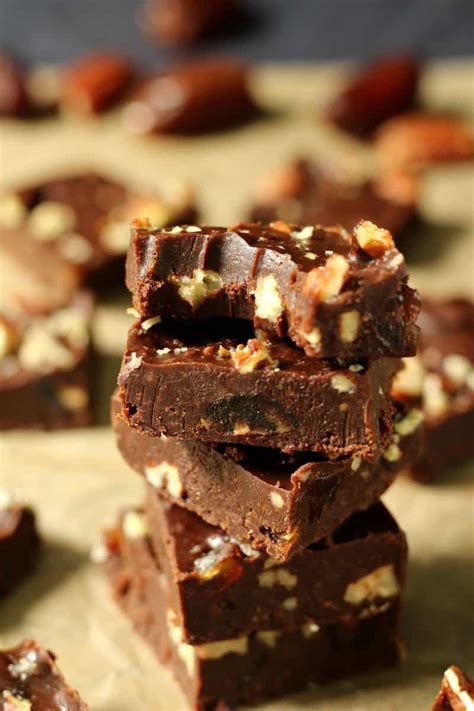 Dark Chocolate Fruit And Nut Fudge Paleo Vegan