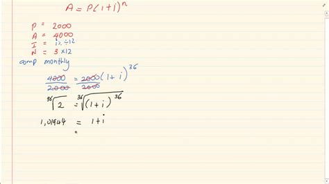 Grade 11 Financial Maths Calculating Interest Youtube