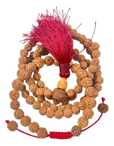 Rosario Budista Semillas De Rudraksha Kit Japa Mala Pulsera Meses