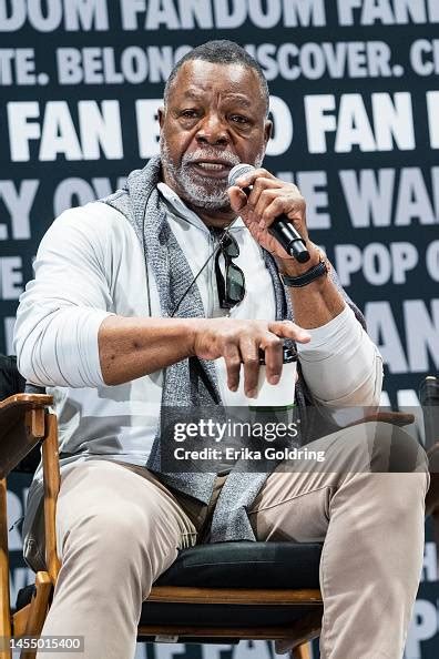 Actor Carl Weathers speaks during 2023 FAN EXPO at Ernest N. Morial ...