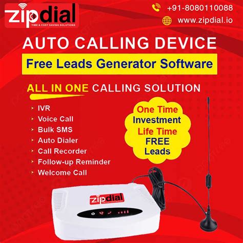 Zipdial GSM IVR Machine And OBD Voice Call Solution Large Your