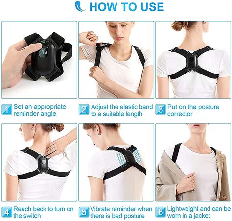 Smart Posture Corrector With Vibration Reminder Backmedic For Men