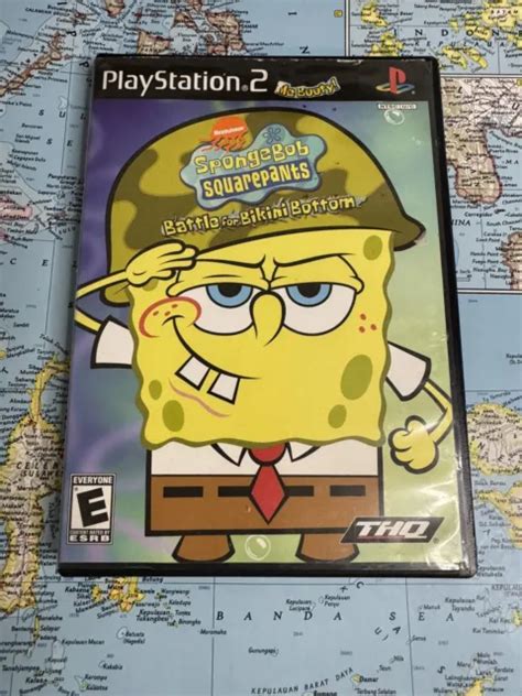 SPONGEBOB SQUAREPANTS: BATTLE for Bikini Bottom (PlayStation 2 PS2) No ...