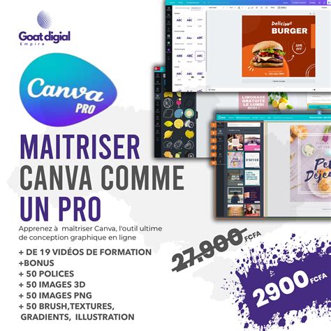 Maîtriser Canva comme un Pro Formation Complète Goat Digital Empire