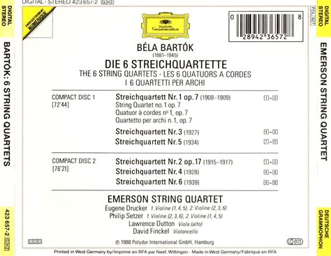 My "Mostly-Modern" Classical Music Blog: Bela Bartok - 6 String ...