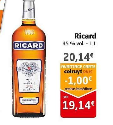 Promo Ricard Chez Colruyt Icatalogue Fr