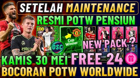 RESMI POTW PENSIUN SETELAH MAINTENANCE 30 MEI GRATIS 24 ICONIC