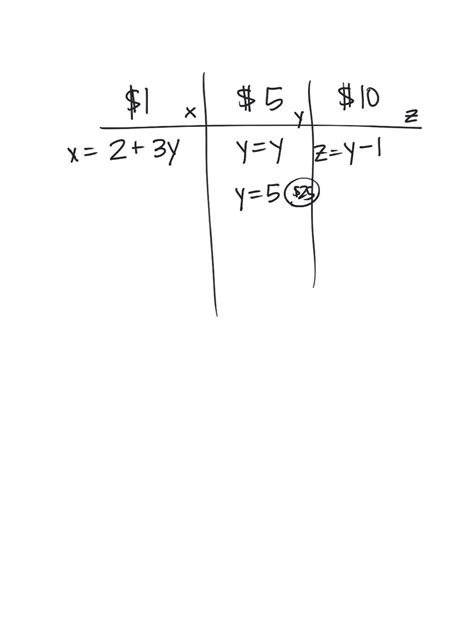 Solved Set Up A System Of Equations And Use It To Solve The Following A Billfold Holds One