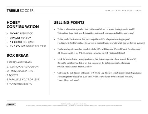 2018-19 Panini Treble Soccer Cards Deliver Club Best From Around Globe